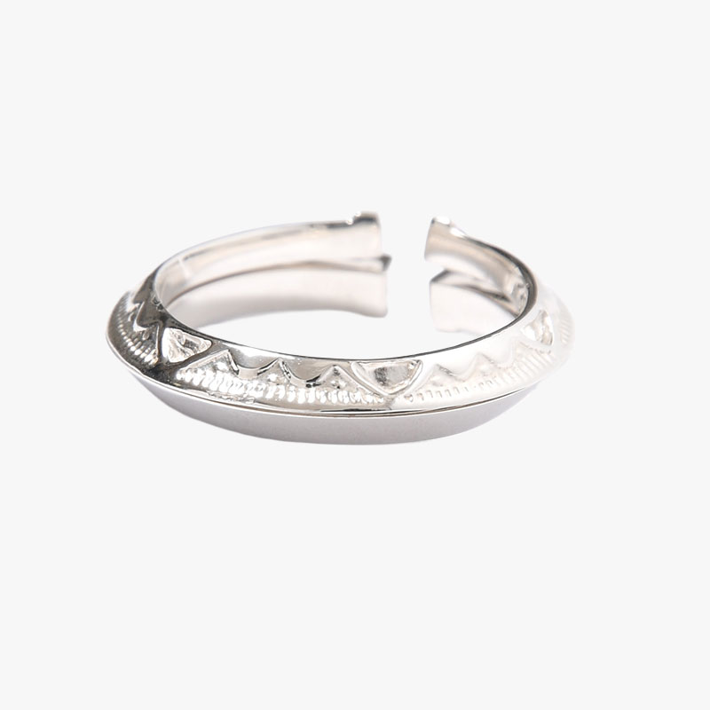 LAYERED ETHNOS RING -SILVER-