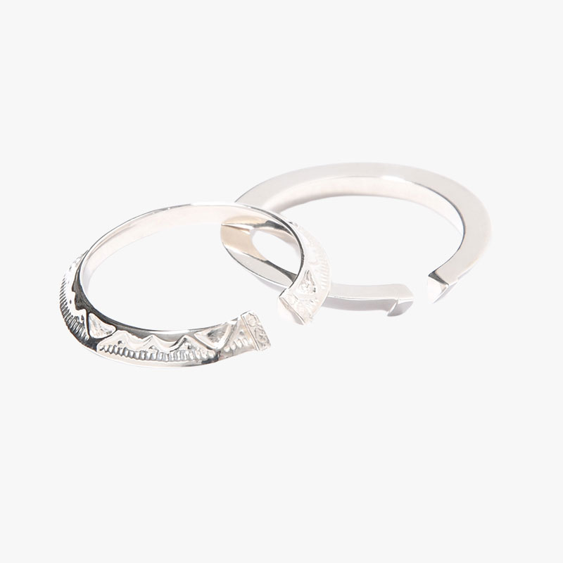 LAYERED ETHNOS RING -SILVER-