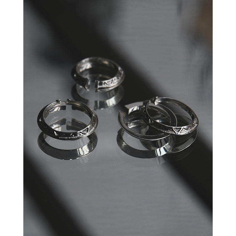 LAYERED ETHNOS RING -SILVER-