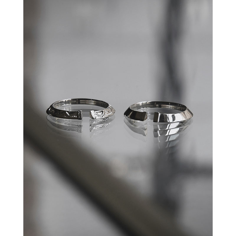 LAYERED ETHNOS RING -SILVER-
