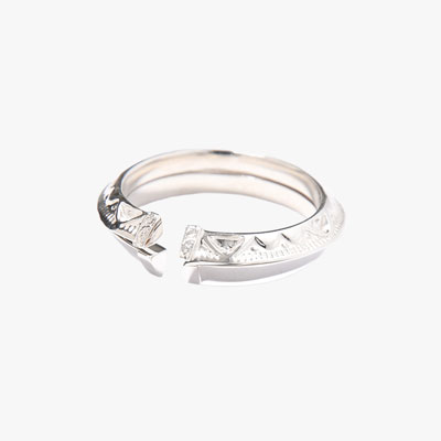 LAYERED ETHNOS RING -SILVER-