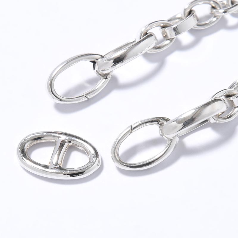 ANCHOR CHAIN BRACELET -SILVER-