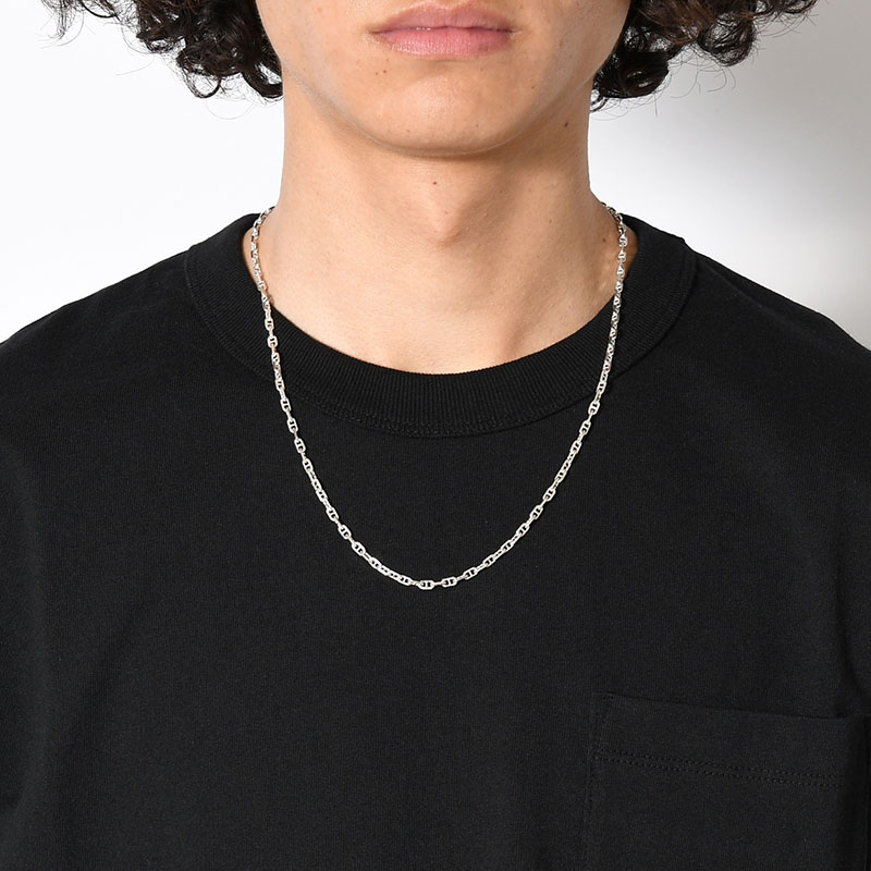 ANCHOR CHAIN LARIAT -SILVER-
