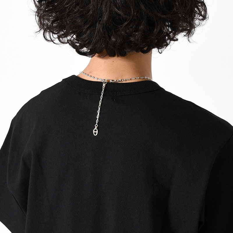 ANCHOR CHAIN LARIAT -SILVER-