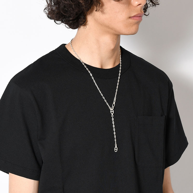 ANCHOR CHAIN LARIAT -SILVER-