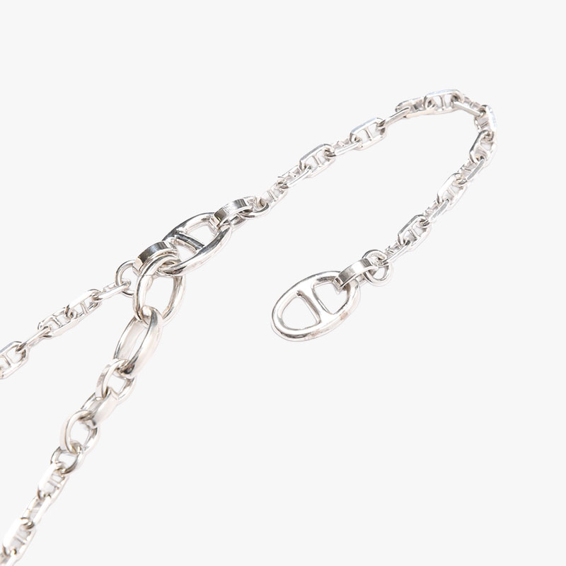ANCHOR CHAIN LARIAT -SILVER-