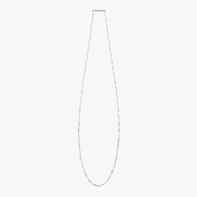 MIX CHAIN NECKLACE -SILVER/GOLD-