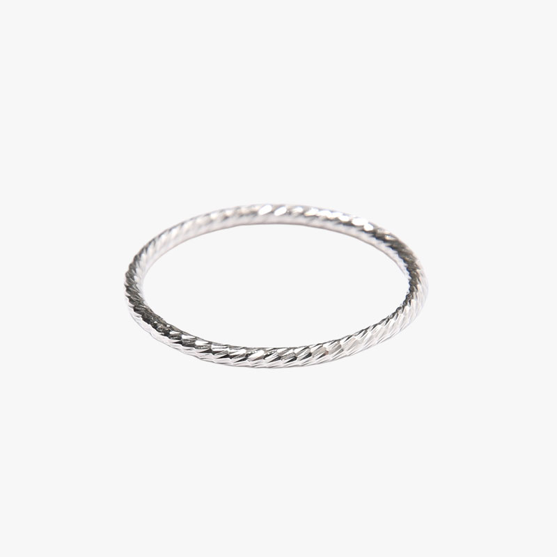 SURF FACE SILVER RING -SILVER-