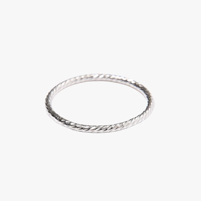 SURF FACE SILVER RING -SILVER-