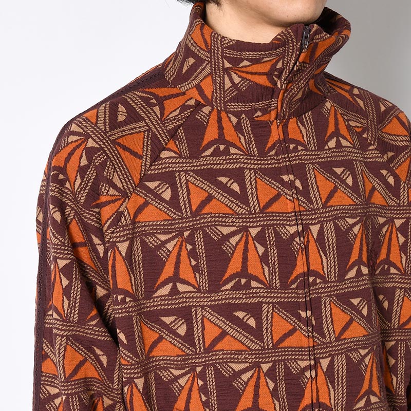 TRACK JACKET "PUEBLO" -DARK BROWN-