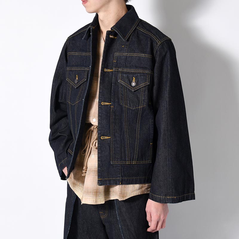 SACK JACKET "BRICOLAGE" -INDIGO NAVY-