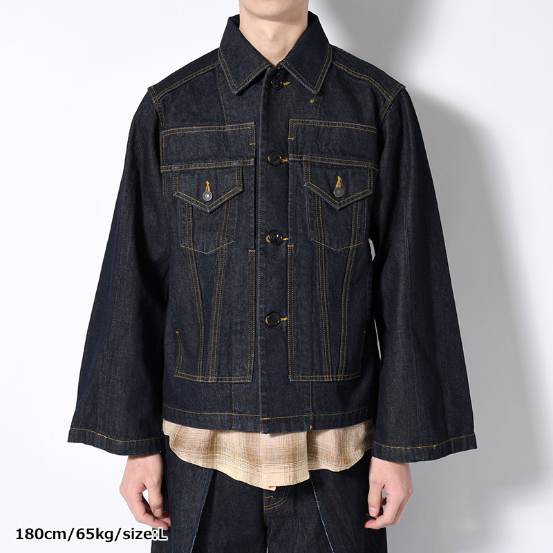 SACK JACKET "BRICOLAGE" -INDIGO NAVY-