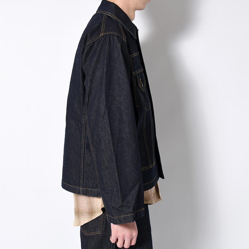 SACK JACKET "BRICOLAGE" -INDIGO NAVY-