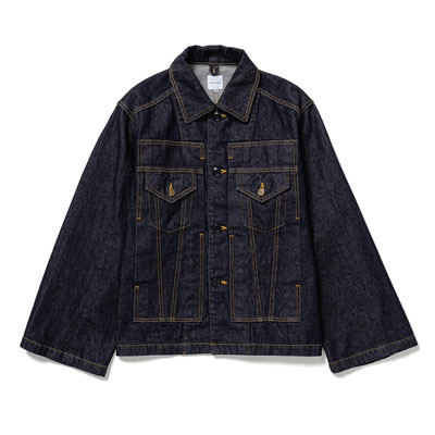 SACK JACKET "BRICOLAGE" -INDIGO NAVY-