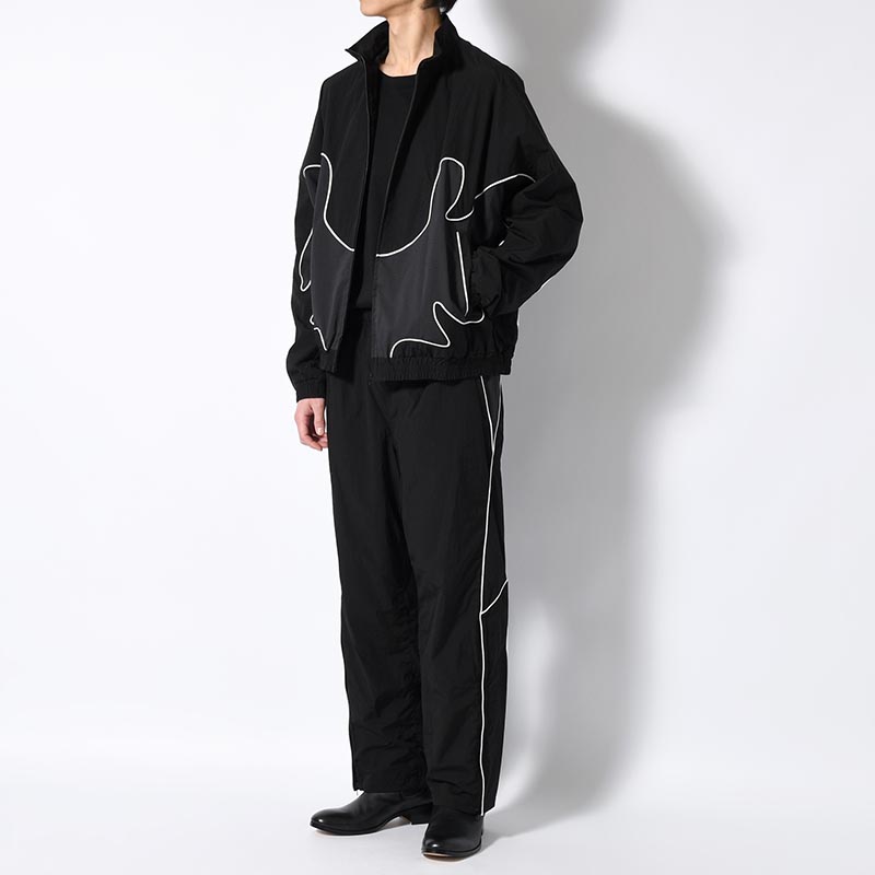 NYLON TRACK JACKET "MARIACHI" -BLACK-