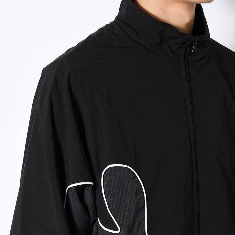 NYLON TRACK JACKET "MARIACHI" -BLACK-