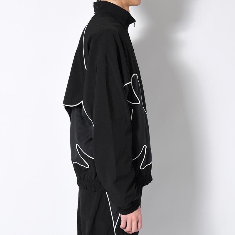 NYLON TRACK JACKET "MARIACHI" -BLACK-