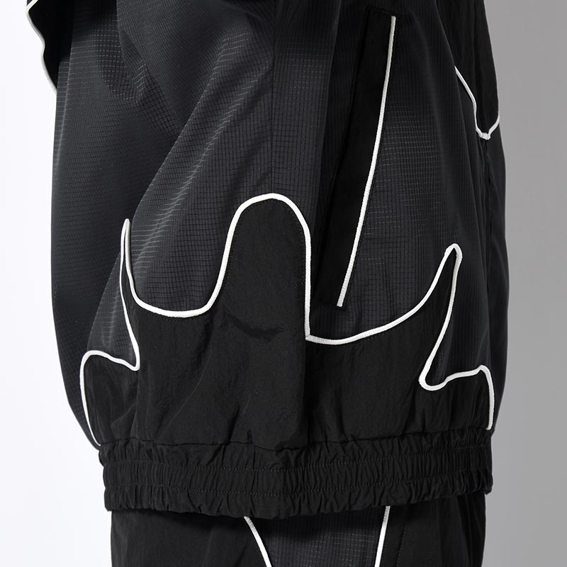 NYLON TRACK JACKET "MARIACHI" -BLACK-