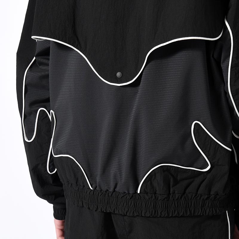 NYLON TRACK JACKET "MARIACHI" -BLACK-