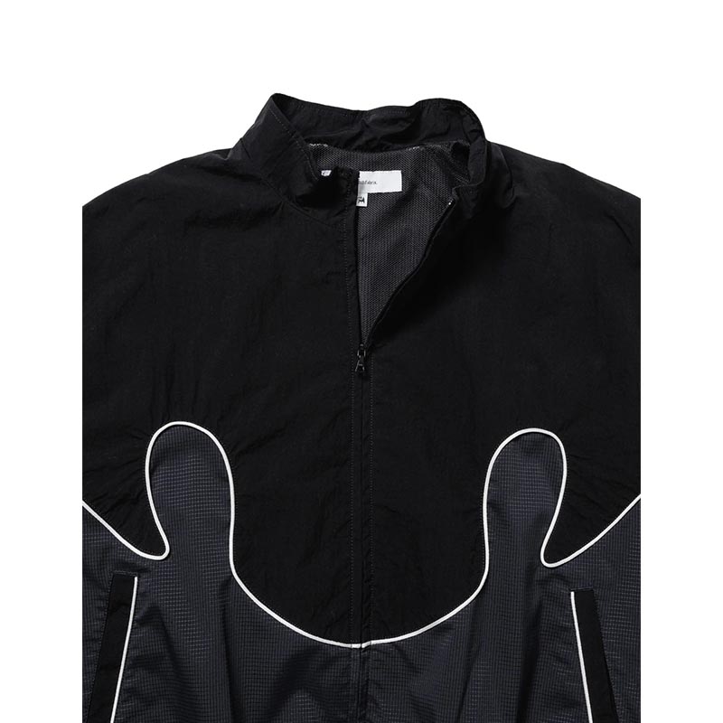 NYLON TRACK JACKET "MARIACHI" -BLACK-