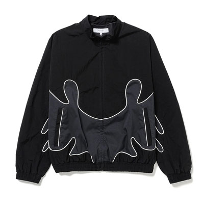 NYLON TRACK JACKET "MARIACHI" -BLACK-