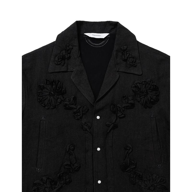 WESTERN JKT "FLOWERS" -BLACK-