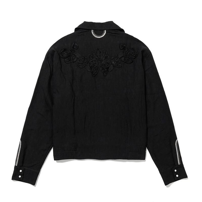 WESTERN JKT "FLOWERS" -BLACK-