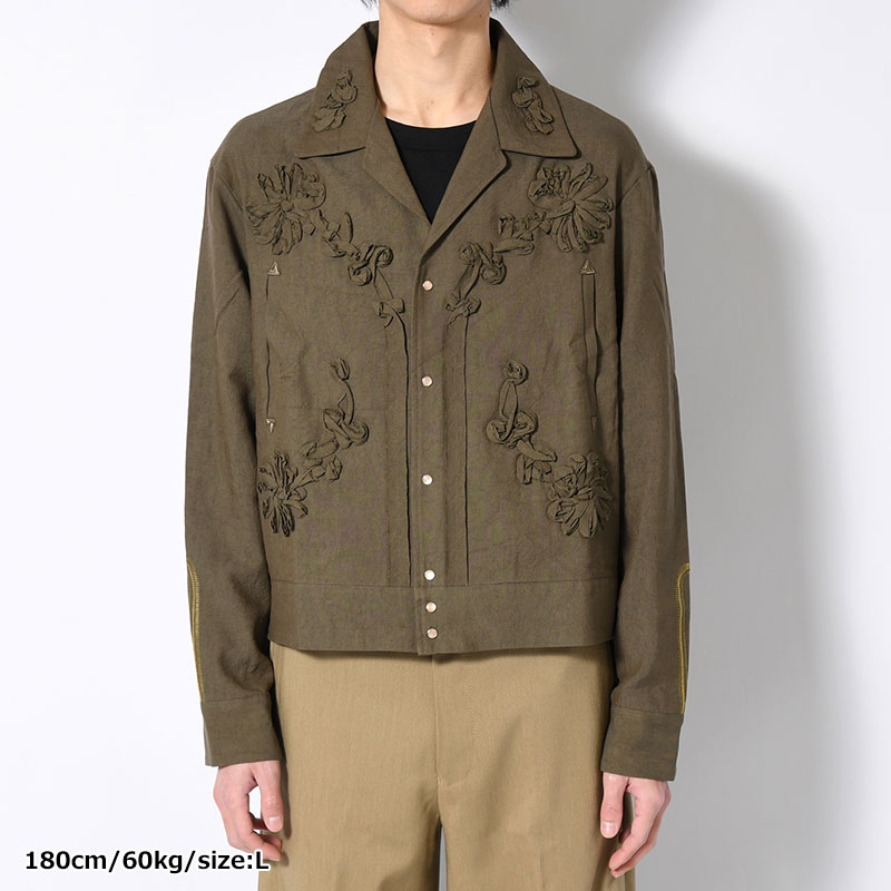 WESTERN JKT "FLOWERS" -KHAKI-