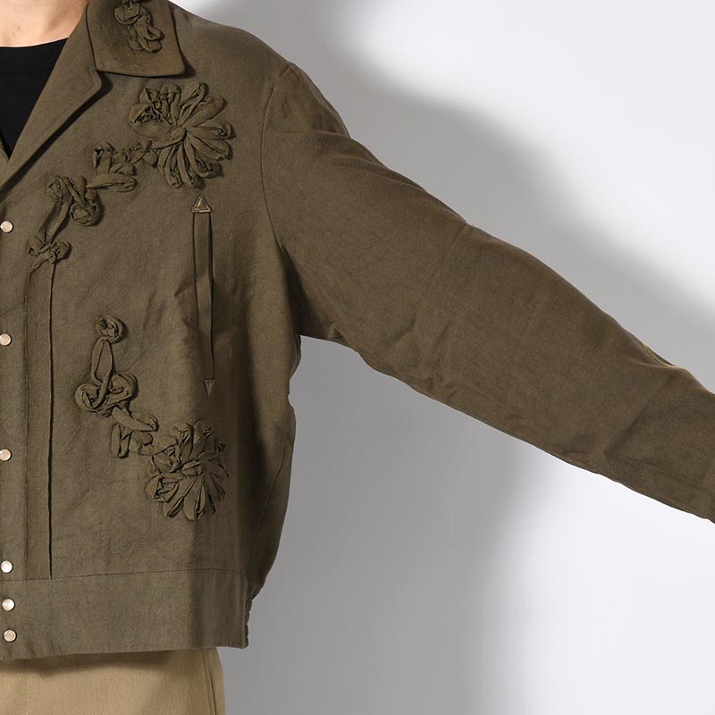 WESTERN JKT "FLOWERS" -KHAKI-