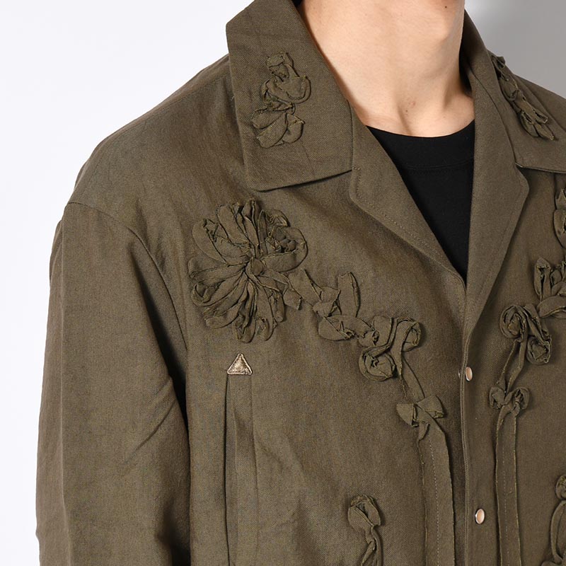 WESTERN JKT "FLOWERS" -KHAKI-