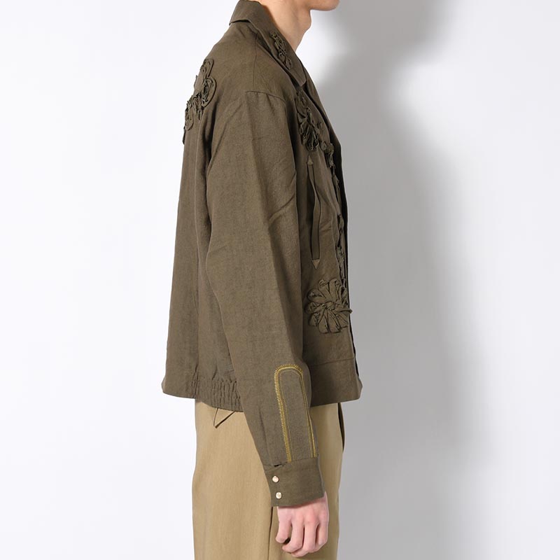 WESTERN JKT "FLOWERS" -KHAKI-