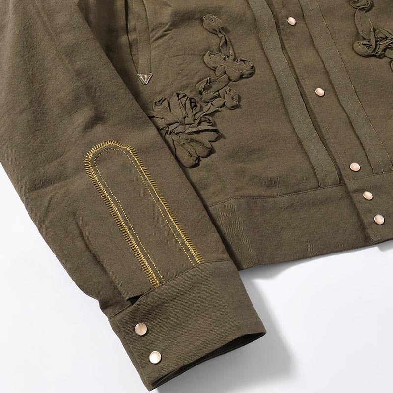 WESTERN JKT "FLOWERS" -KHAKI-