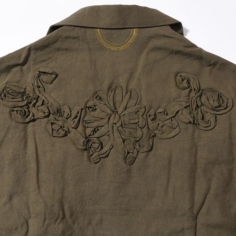 WESTERN JKT "FLOWERS" -KHAKI-