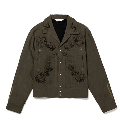 WESTERN JKT "FLOWERS" -KHAKI-