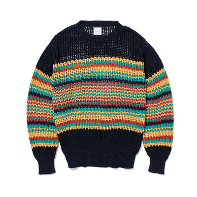 MESH KNIT "MEX BORDER" -NAVY-