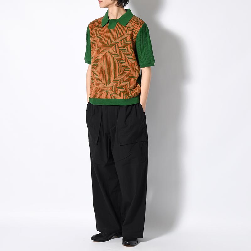 POLO KNIT "MOLAS" -DARK GREEN-