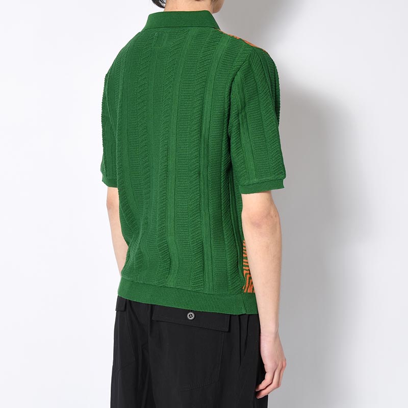 POLO KNIT "MOLAS" -DARK GREEN-