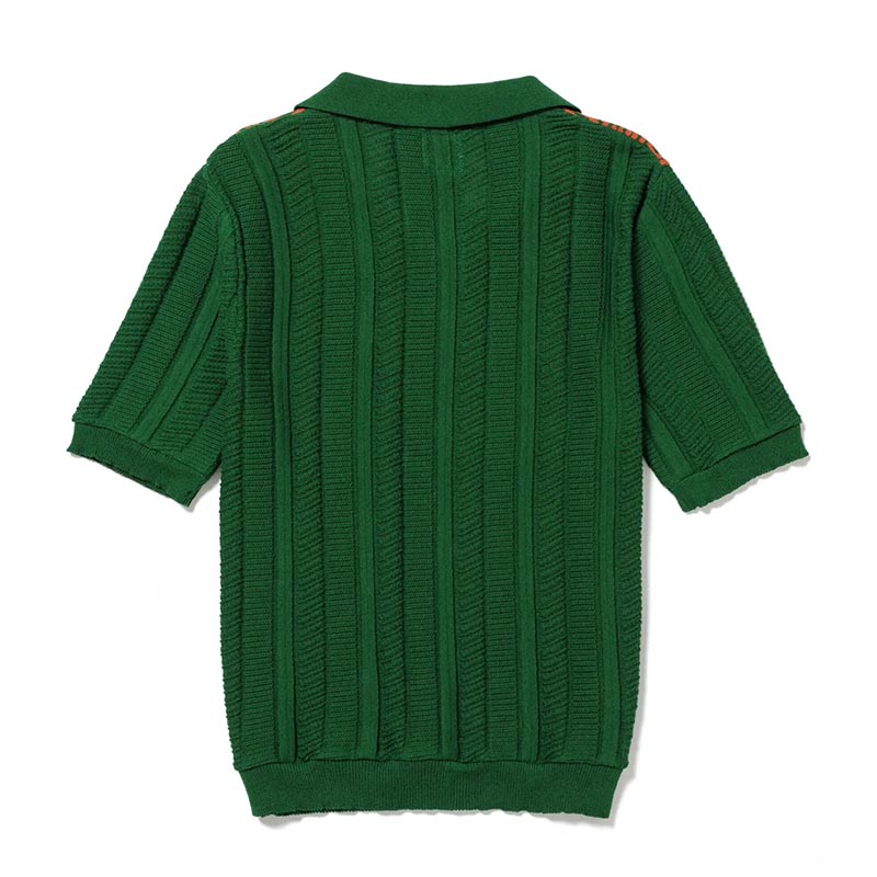 POLO KNIT "MOLAS" -DARK GREEN-