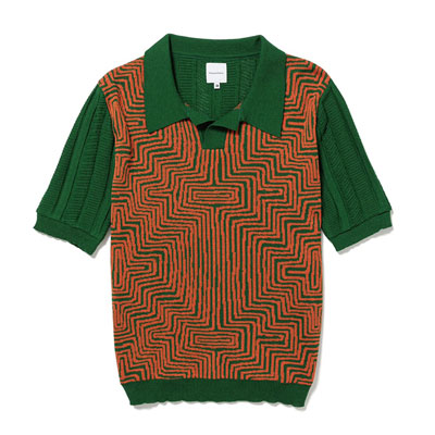 POLO KNIT "MOLAS" -DARK GREEN-