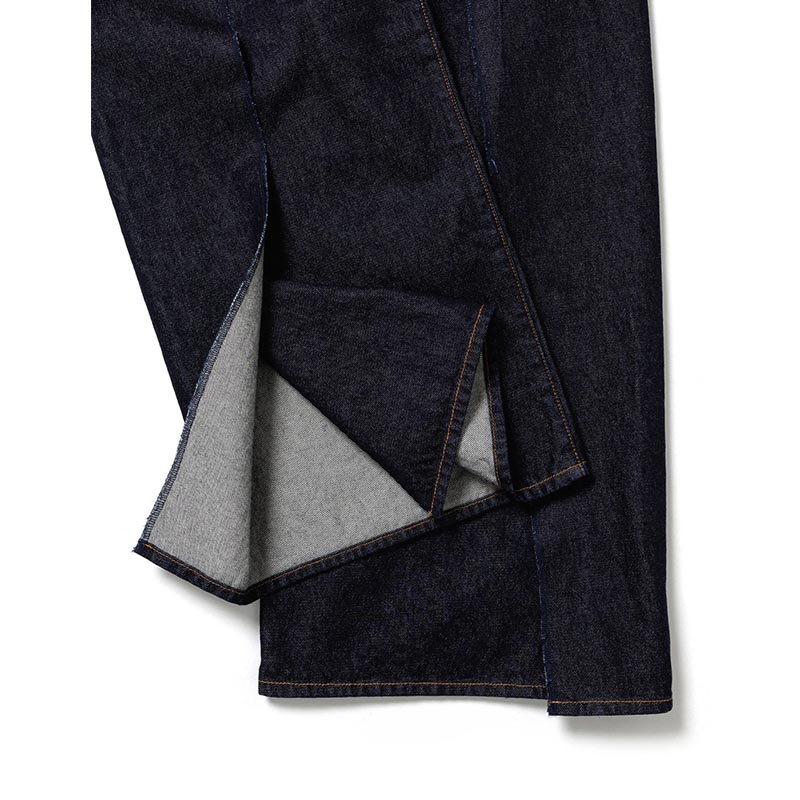 WRAP DENIM PANTS -INDIGO NAVY-