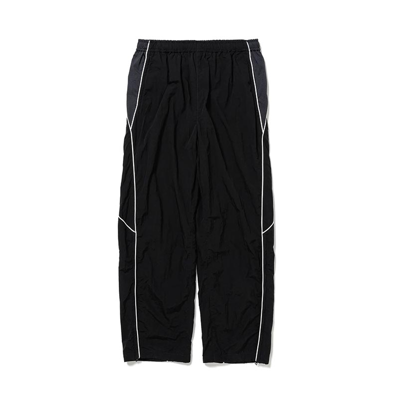 NYLON TRACK PANTS "MARIACHI" -BLACK-