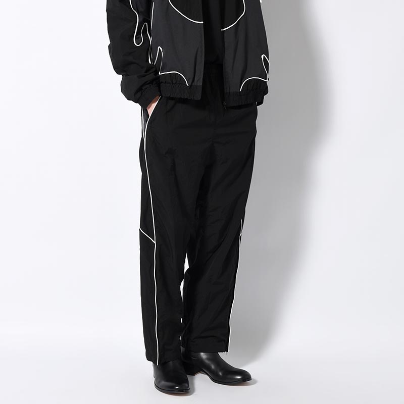 NYLON TRACK PANTS "MARIACHI" -BLACK-