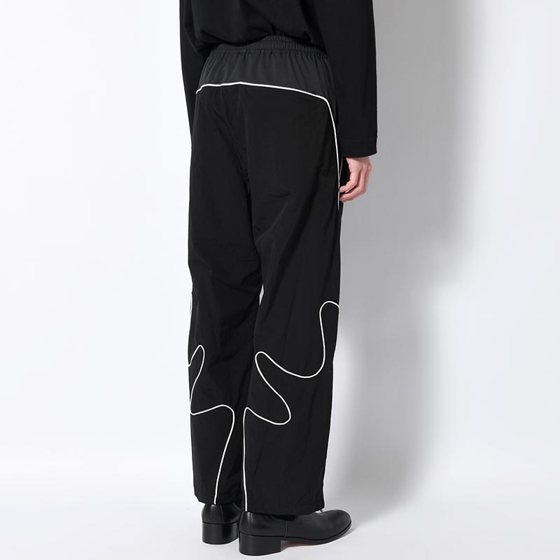 NYLON TRACK PANTS "MARIACHI" -BLACK-