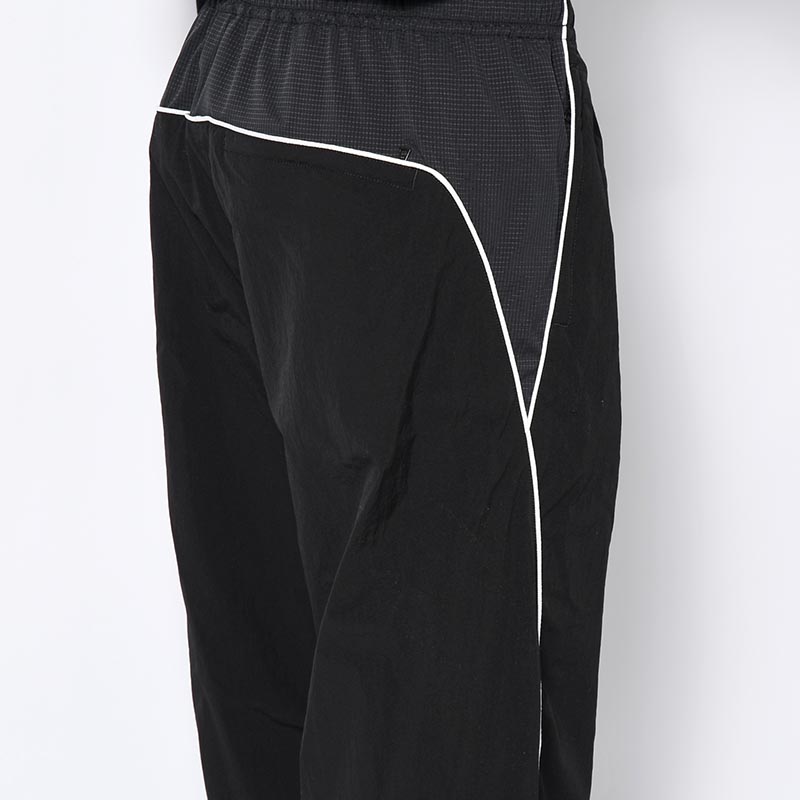 NYLON TRACK PANTS "MARIACHI" -BLACK-