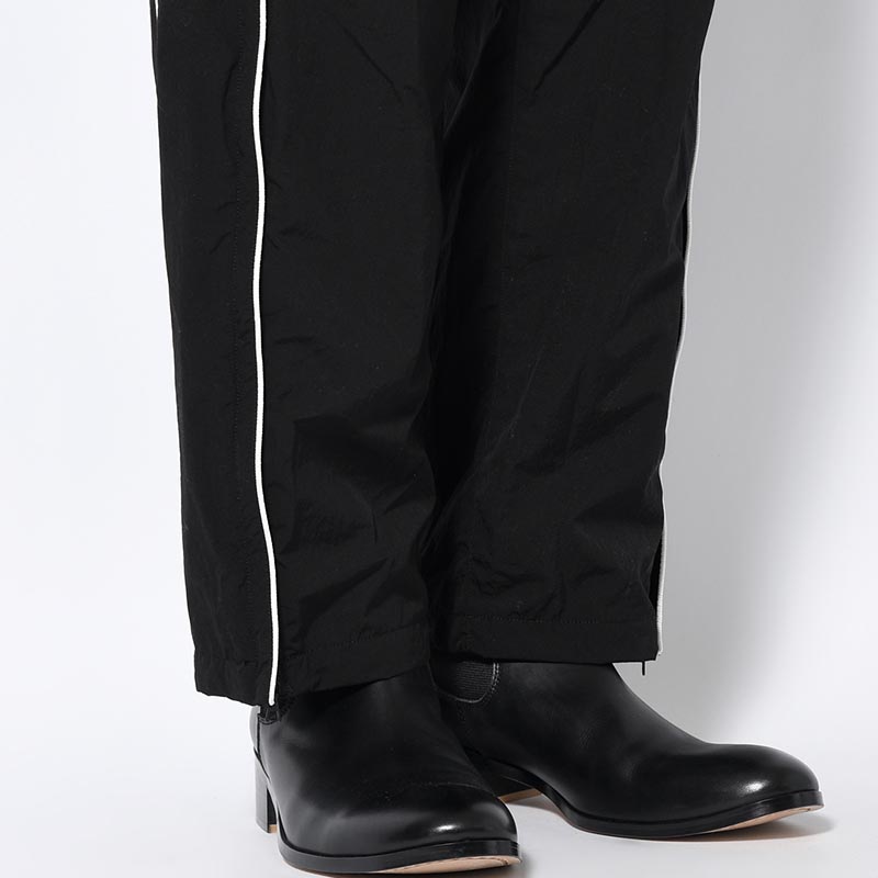 NYLON TRACK PANTS "MARIACHI" -BLACK-