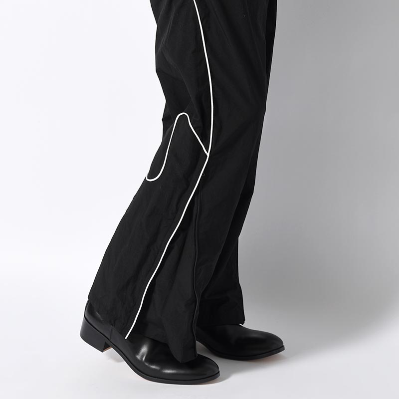 NYLON TRACK PANTS "MARIACHI" -BLACK-