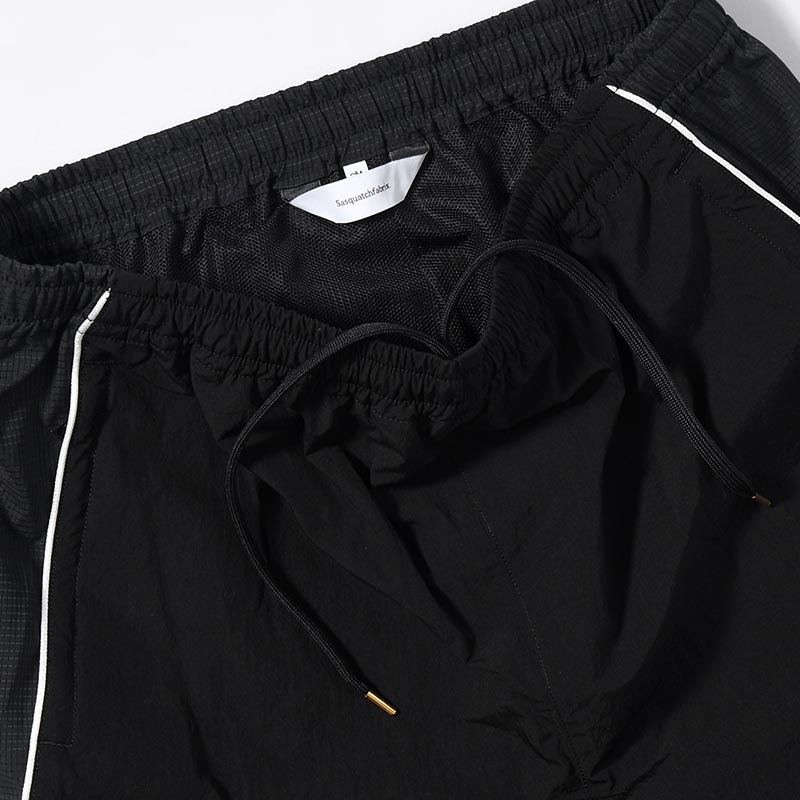 NYLON TRACK PANTS "MARIACHI" -BLACK-