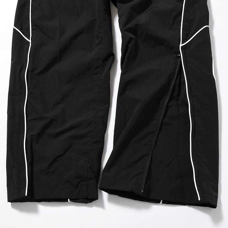 NYLON TRACK PANTS "MARIACHI" -BLACK-