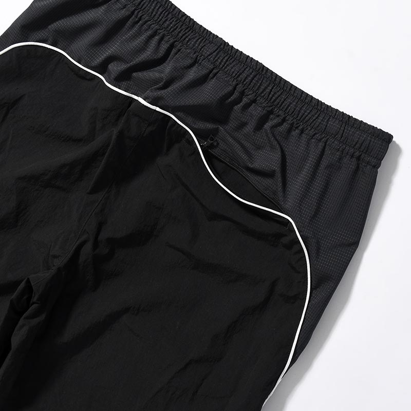 NYLON TRACK PANTS "MARIACHI" -BLACK-