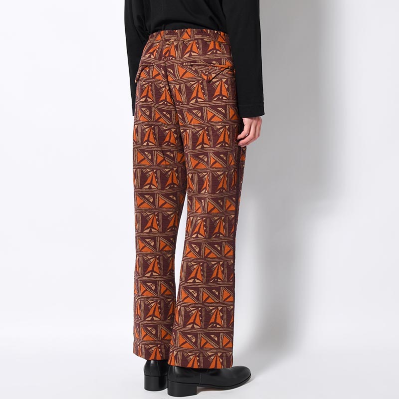 BOOTCUT TRACK PANTS "PUEBLO" -DARK BROWN-